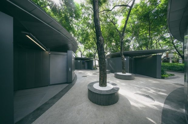 ห้องน้ำสาธารณะกลางสวนในจีน