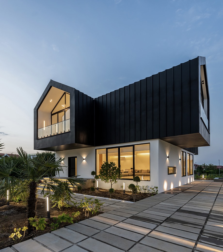 บ้านสไตล์นอร์ดิกโทนสีขาวดำ
