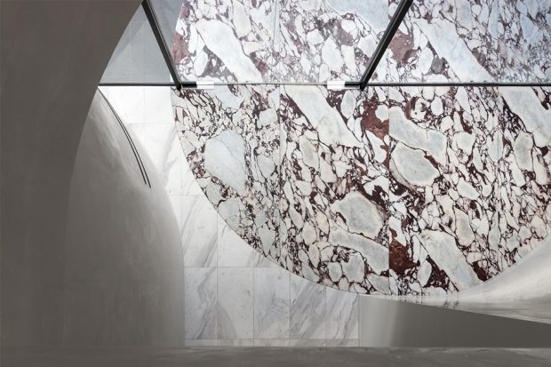 พื้นหินอ่อน Calacatta Viola Marble