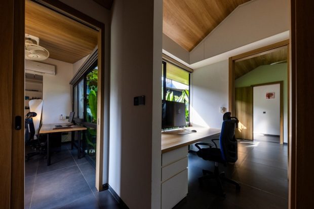 ทุกห้องในบ้านเปิดออกเห็นสวนได้