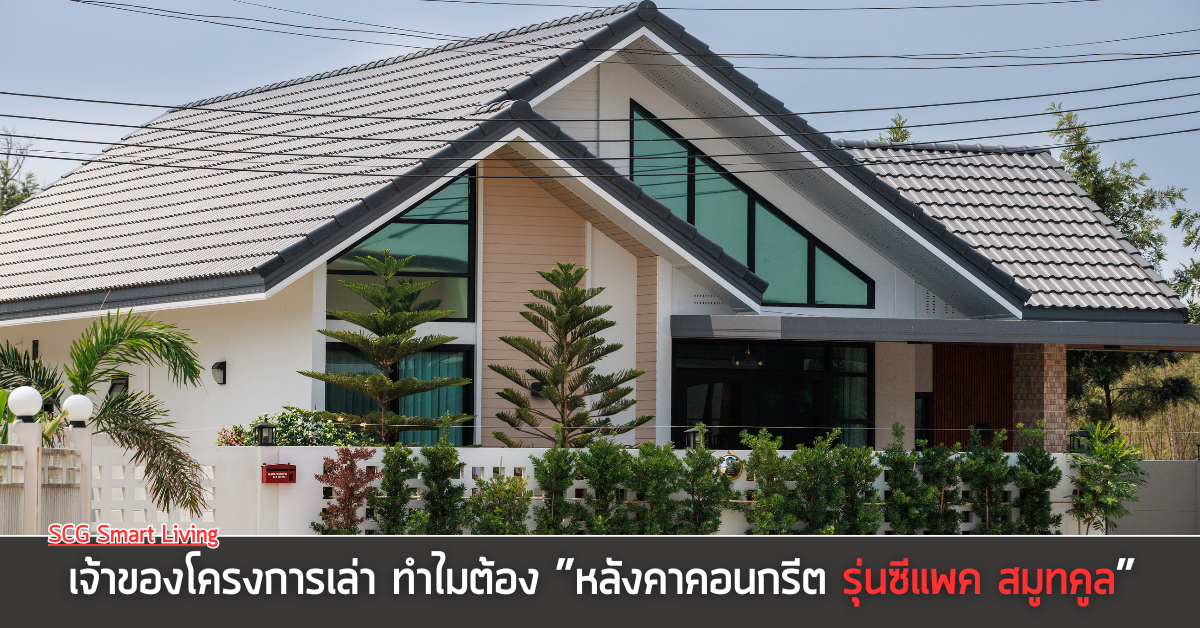 หลังคาคอนกรีต รุ่น CPAC Smooth Cool