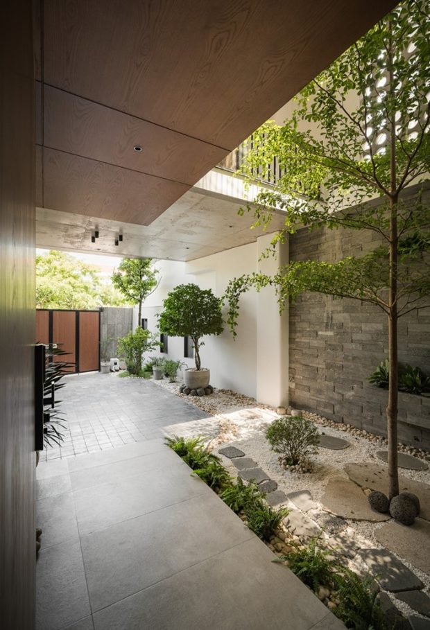 คอร์ทยาร์ทในบ้านจัดสวนให้บ้านสดชื่น