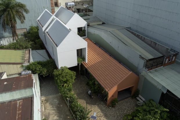 บ้านสไตล์นอร์ดิกไม่มีชายคา