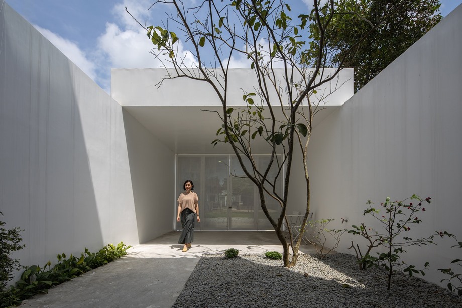 คอร์ทยาร์ดในบ้านจัดสวนสไตล์ ZEN