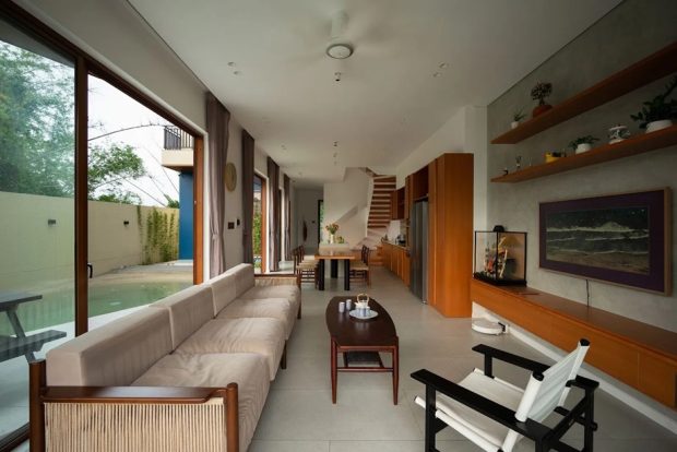 บ้าน open plan รวมพื้นที่หลักที่ชั้นล่าง