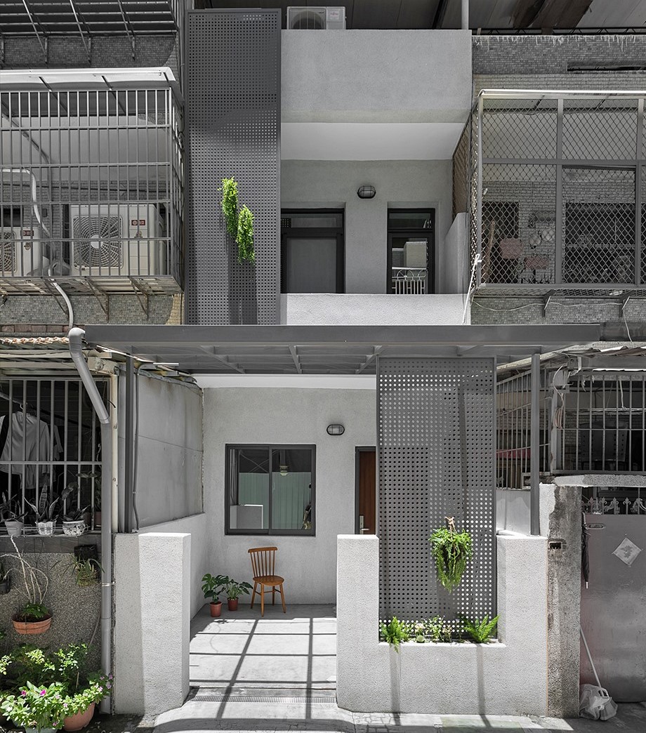 บ้านสไตล์โมเดิร์นมินิมอลสีขาวเทาดำ