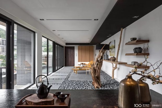 ตกแต่งห้องชุดบรรยากาศบ่อน้ำพุร้อน