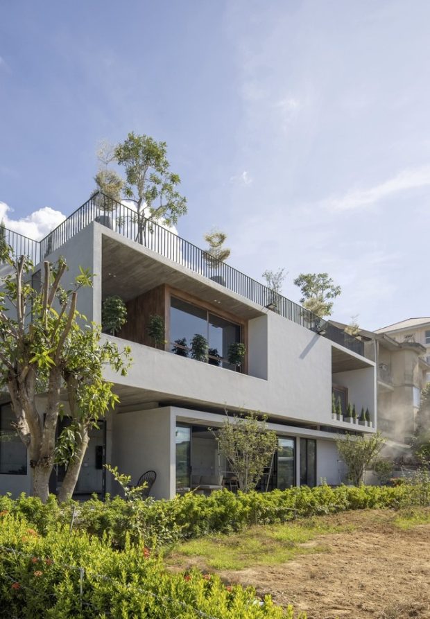 บ้านทรงกล่องสไตล์โมเดิร์นมินิมอล