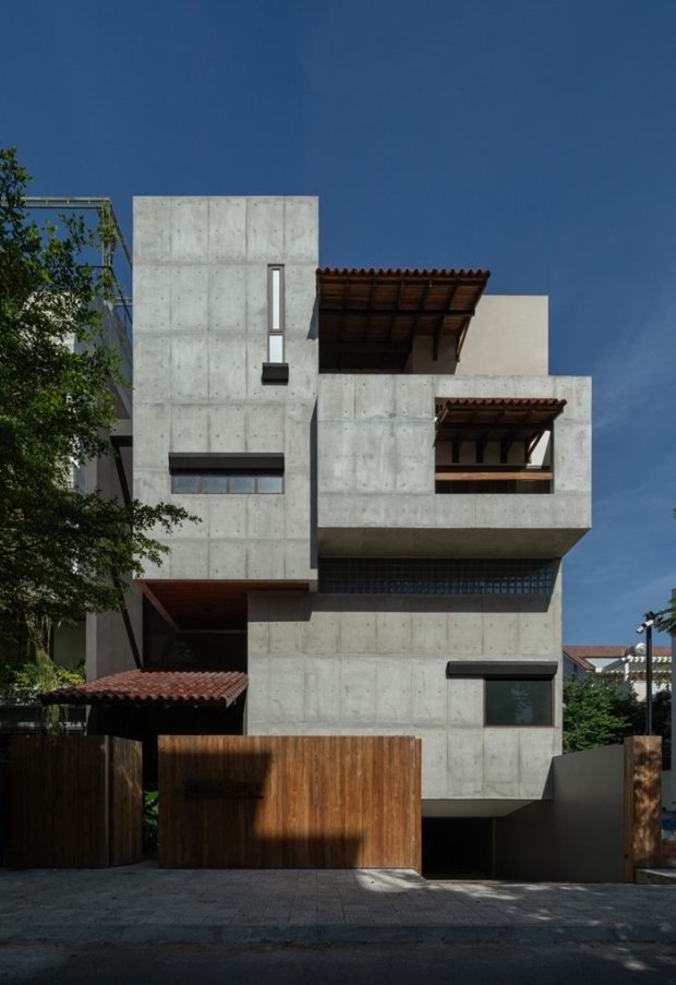 บ้านคอนกรีตเปลือยโมเดิร์นทรอปิคอล