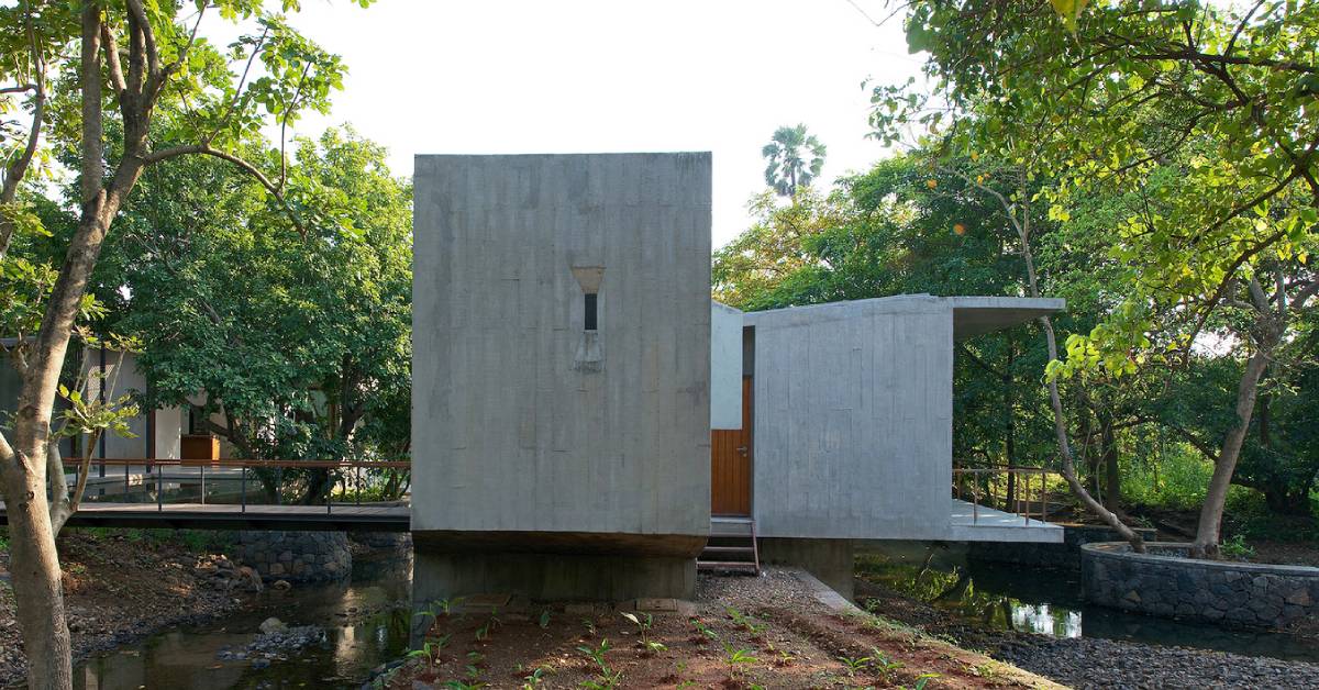 บ้านคอนกรีตในสวน