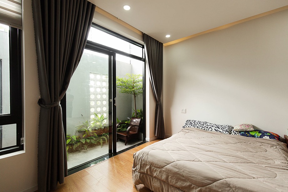 ห้องนอนจัดสวนในระเบียง