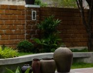 จัดสวนด้วยเครื่องปั้นดินเผา
