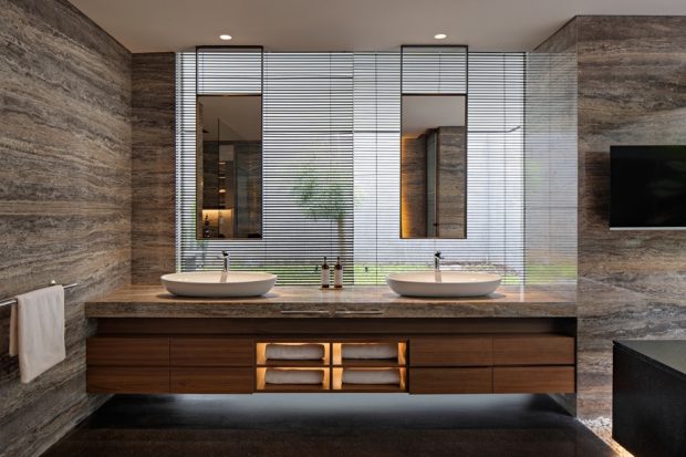 อ่างล้างหน้าแบบ Double sink