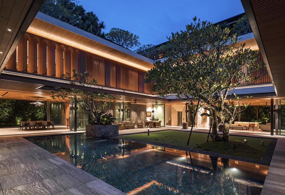 บรรยากาศบ้านช่วงค่ำ