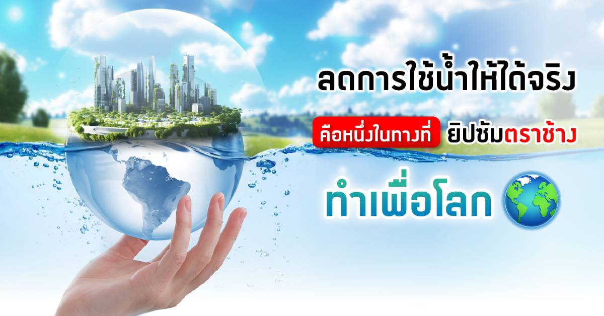 ยิปซัมตราช้าง ลดการใช้น้ำ